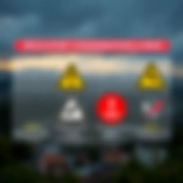 Graphic showing regulatory symbols and risk warnings relevant to binary options trading in Kenya