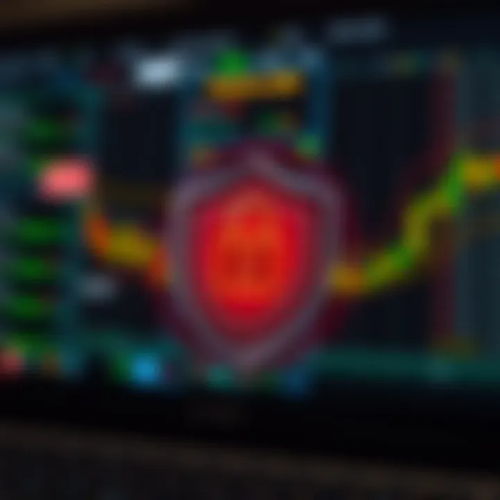 Account Security Features in Binary Trading Illustration of account security measures including shield icon and password protection