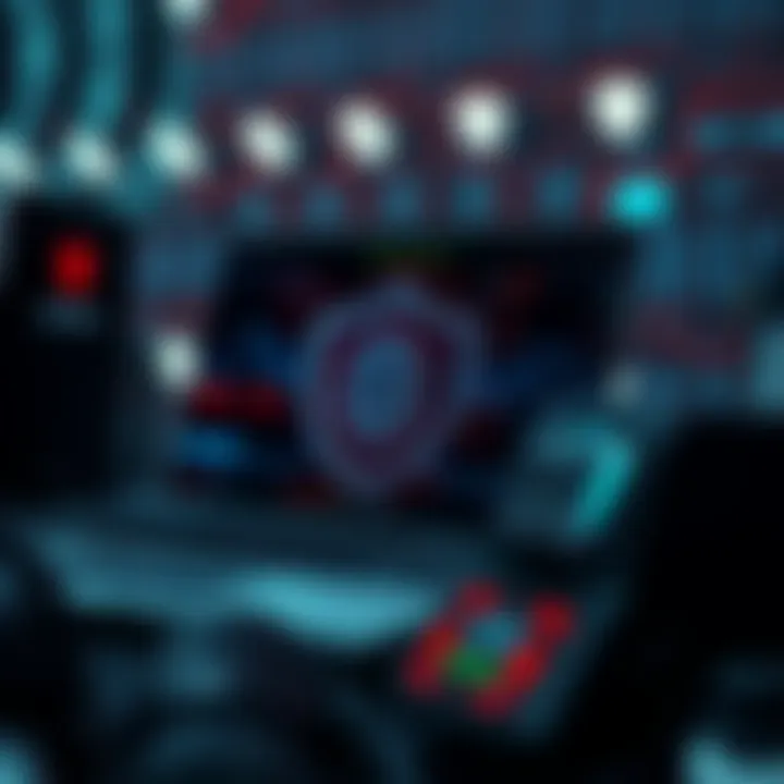 Cybersecurity Threats Linked to Bot Binaries Visual representation of cybersecurity threats related to bot binaries affecting network security