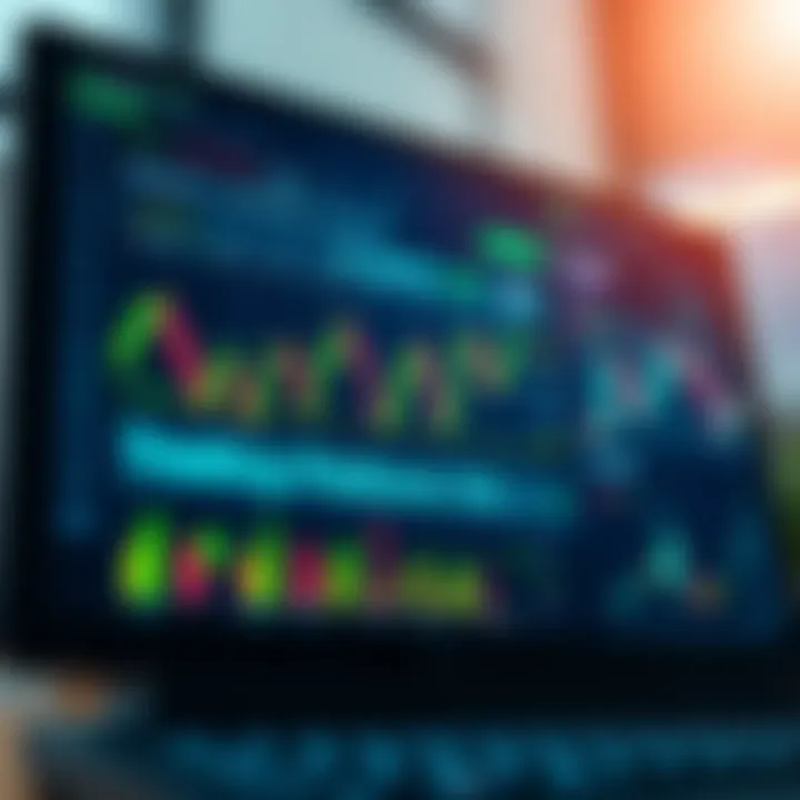 Digital dashboard displaying stock market graphs and currency exchange rates for Kenyan trading platform users
