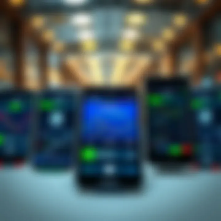 Comparison of popular trading platforms available in Kenya with key features highlighted on smartphone screens