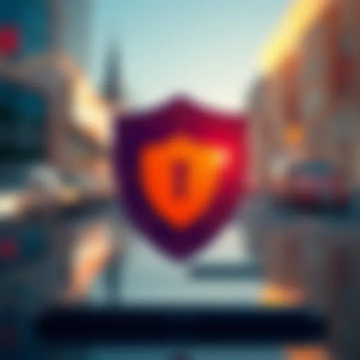 Data Security Measures for Safe Login on app.deriv.com Graphic depicting security shield symbolizing data protection during login on app.deriv.com