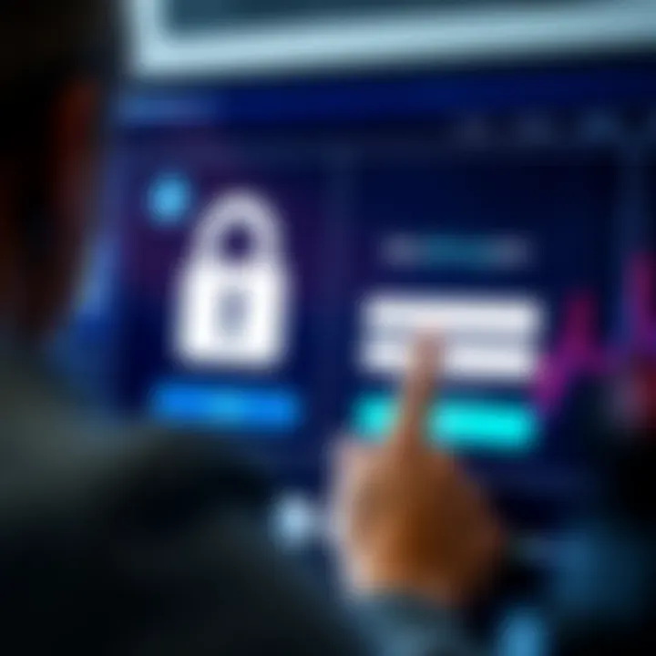 User entering credentials on a secure login interface for Bot Binary platform