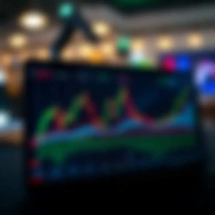 Graph displaying financial market trends illustrating copy trading strategy