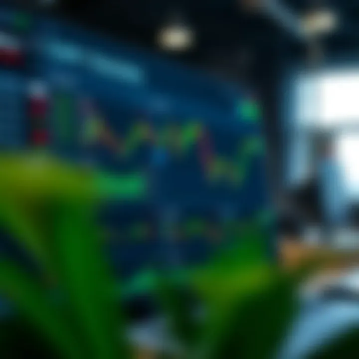 Dashboard of a copy trading platform showing active trades and investor profiles