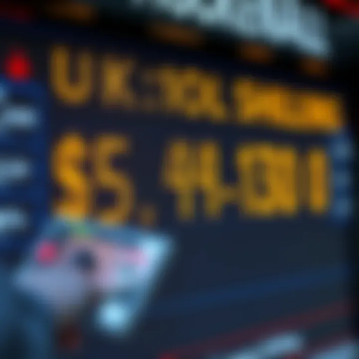 Currency exchange rate displayed on a digital board showing US Dollar to Kenyan Shilling conversion