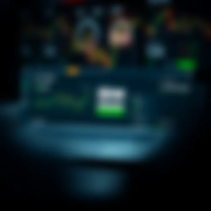 Affiliate dashboard showing commission statistics and login options