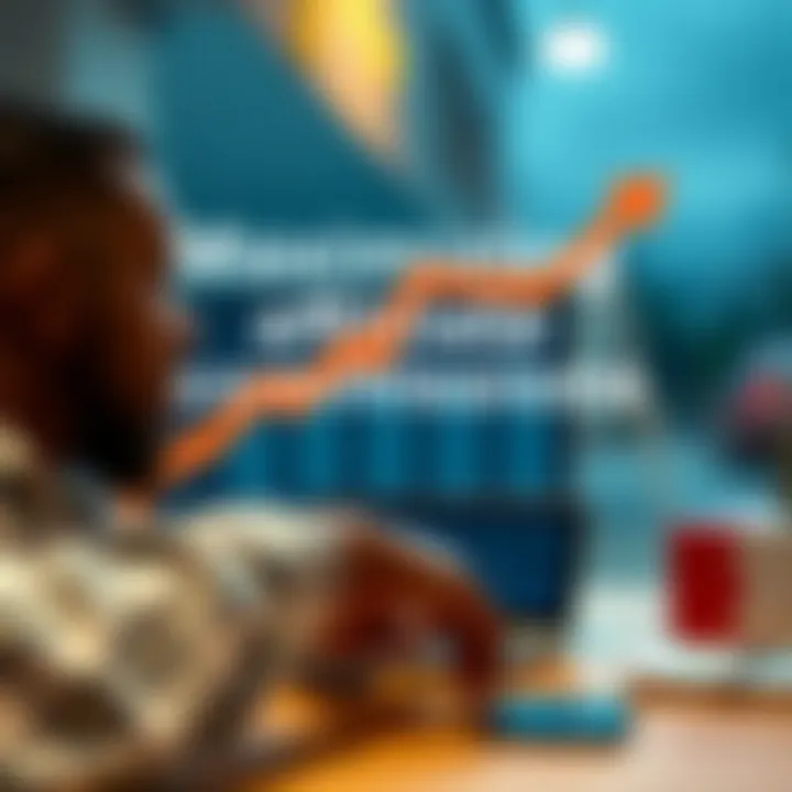 Graphic depicting tools and strategies for maximizing affiliate commissions with Deriv products in the Kenyan digital market