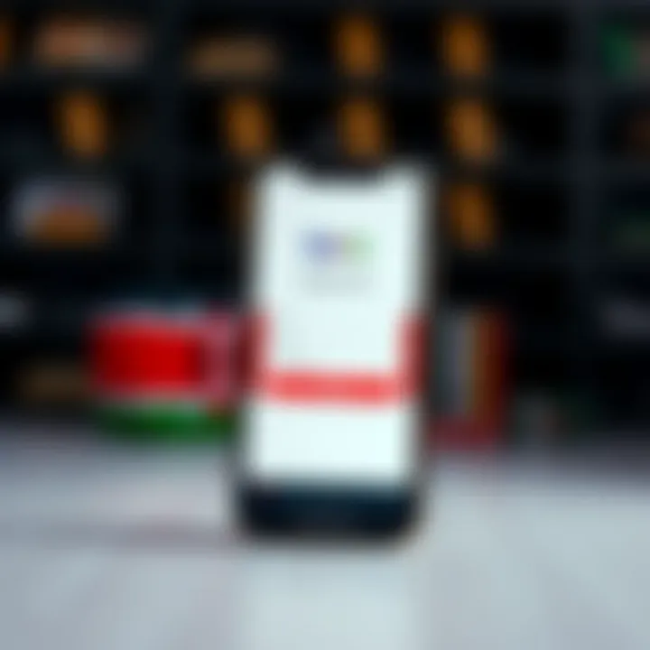 Illustration of a smartphone showing the registration form for Deriv app with Kenyan flag elements