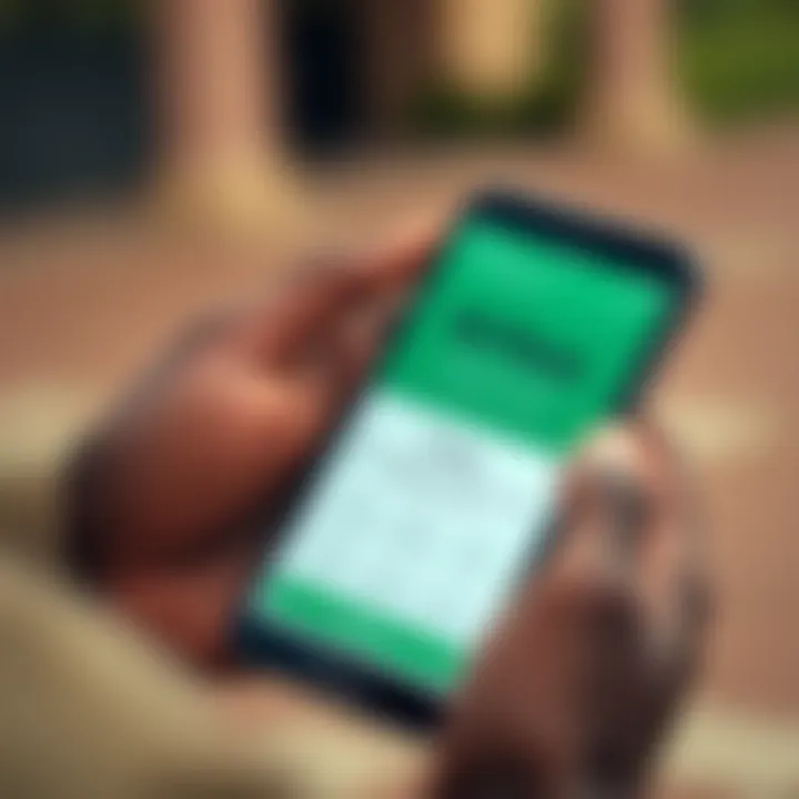 Kenyan mobile phone displaying M-Pesa payment option for funding Deriv.com account