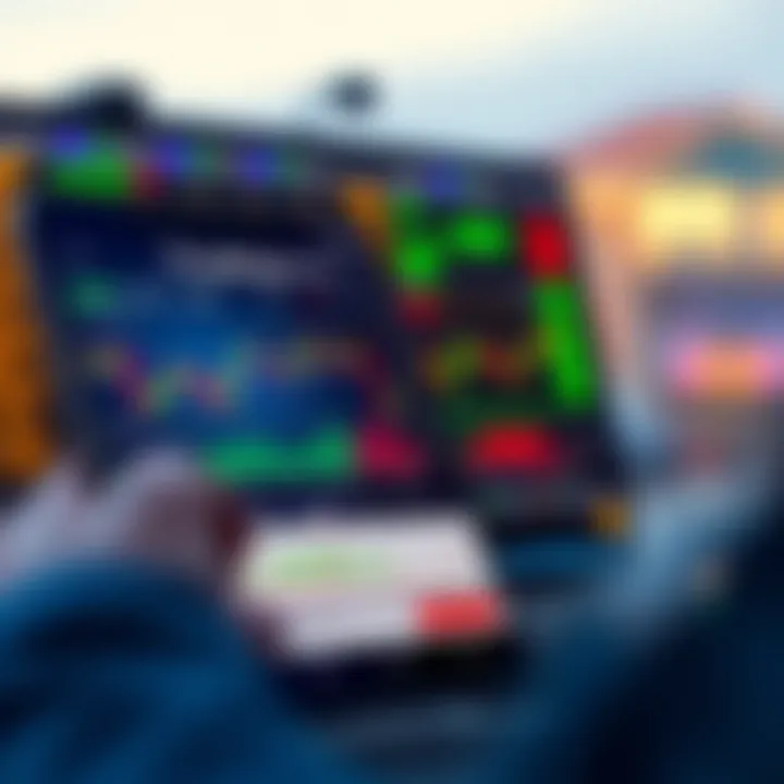 TradingView Deriv APK Interface with Trading Charts and Tools User interface of the TradingView Deriv APK displaying various trading charts and tools