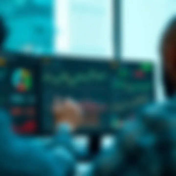 Visual dashboard of trading performance metrics and risk management tools on Deriv platform