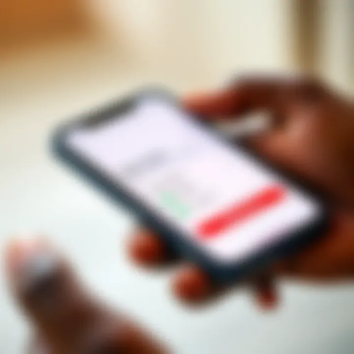 Mobile phone screen displaying M-Pesa payment method selection for funding Deriv.com account