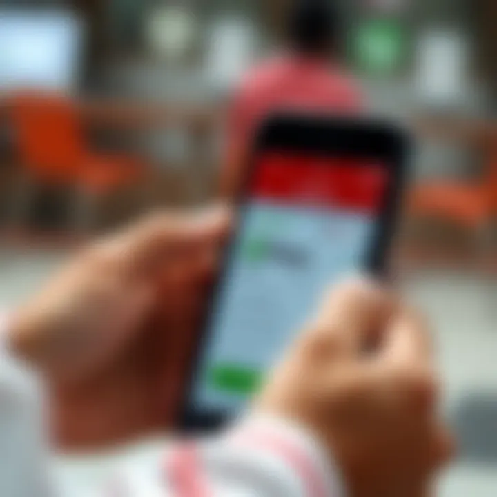 Using M-Pesa for Deposits and Withdrawals on Deriv.com Mobile phone screen displaying M-Pesa payment option for online trading deposits