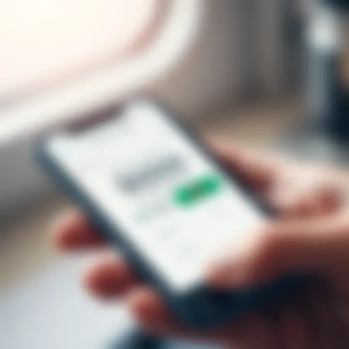 Illustration of a mobile phone displaying currency converter app with Kenyan shilling and US dollar symbols