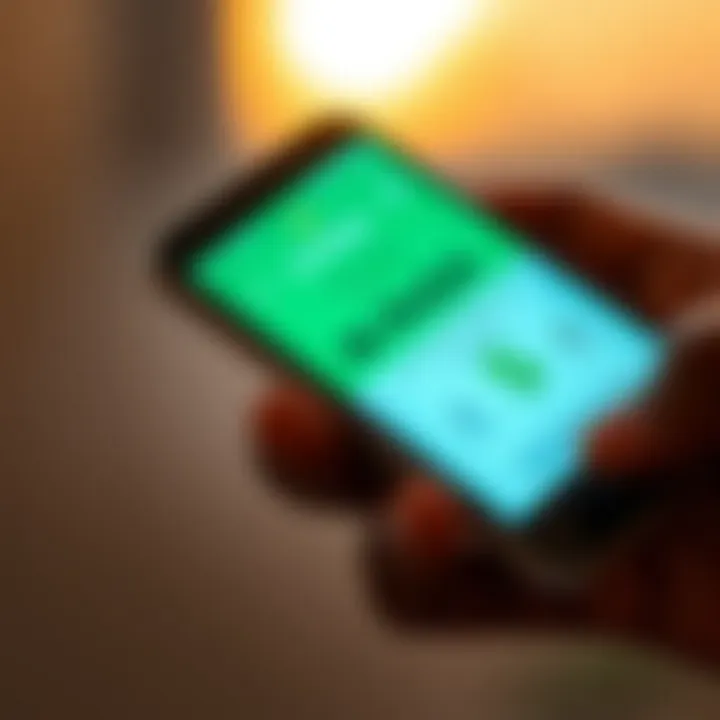 Mobile phone displaying M-Pesa withdrawal transaction with Kenyan shilling currency symbol