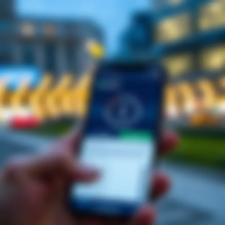 Illustration of secure download and installation process for Deriv APK on smartphone