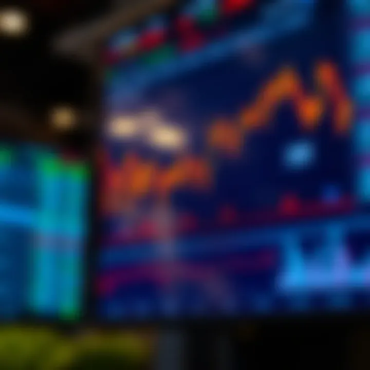 Live chart displaying real-time movements of financial market volatility