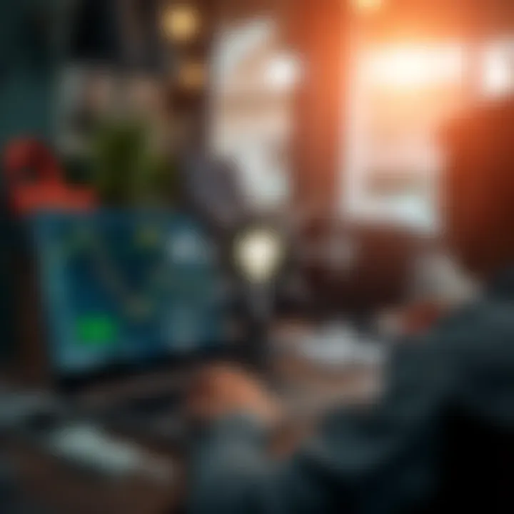 Diagram illustrating the concept of binary bot software automating trading decisions