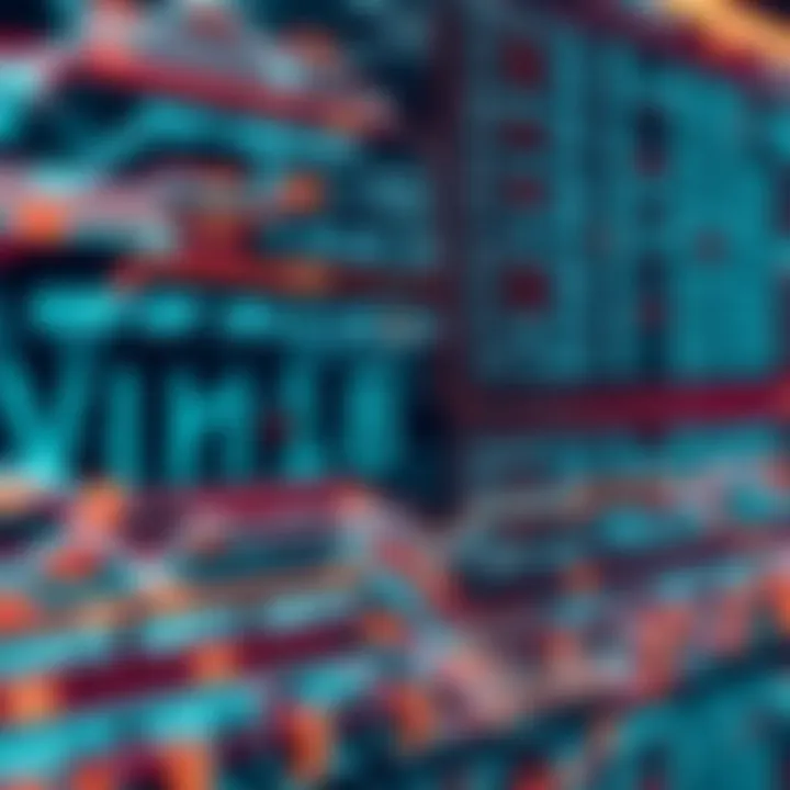 Graphic showing data flow and binary code integration in computer architecture