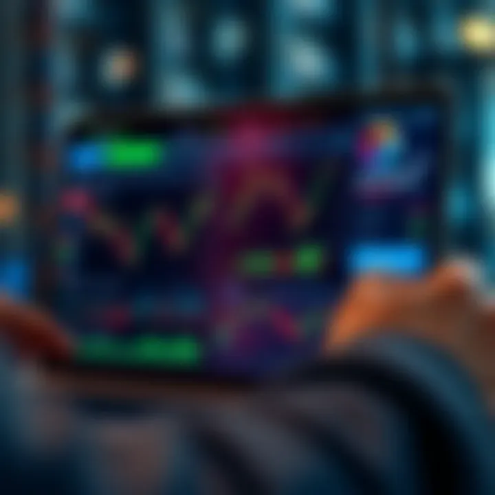 User interface showcasing trading charts and analytical tools within the Deriv Analysis Tool APK