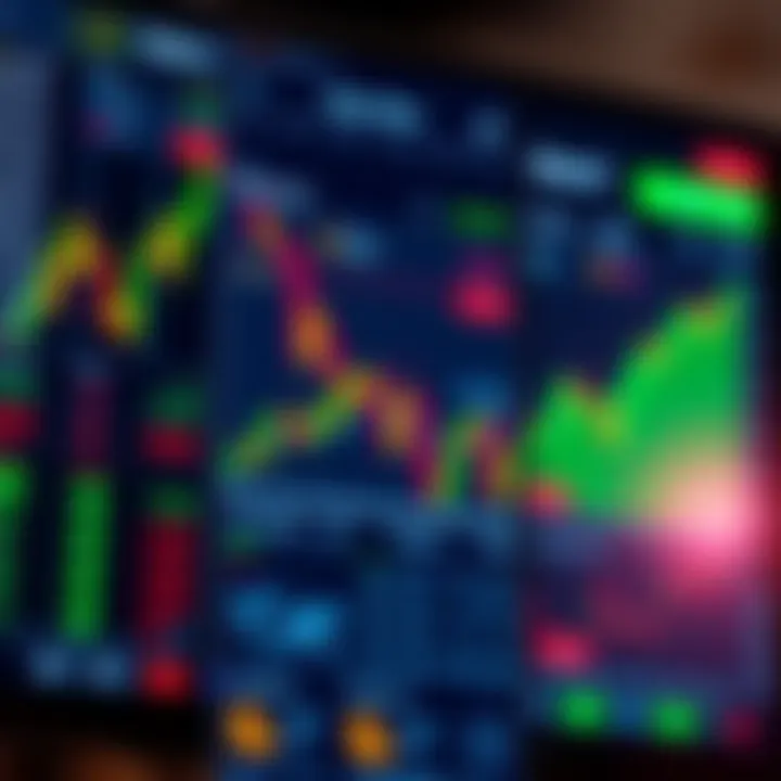 User interface of Deriv trading app showing various financial instruments and trading charts