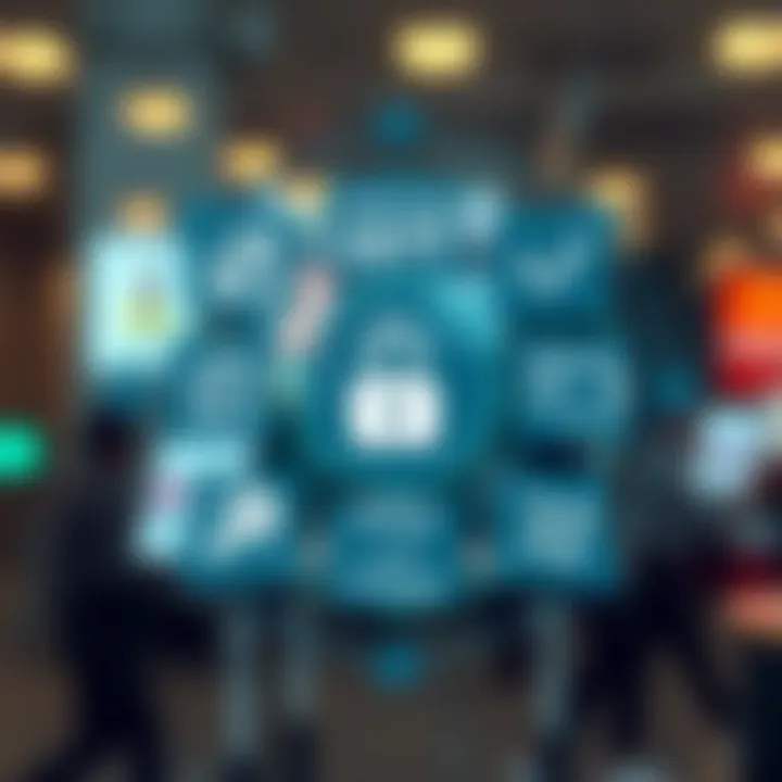 Visual representation of safety measures and regulatory icons relevant to automated trading in Kenya