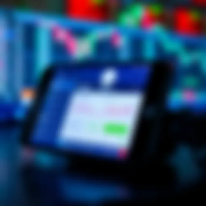 Telegram app interface displaying forex trading signals on a smartphone screen