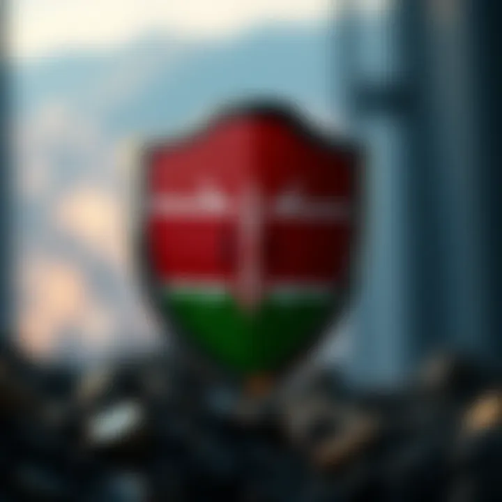Graphic displaying a secure shield with Kenyan flag colors symbolizing safe use of online bonuses