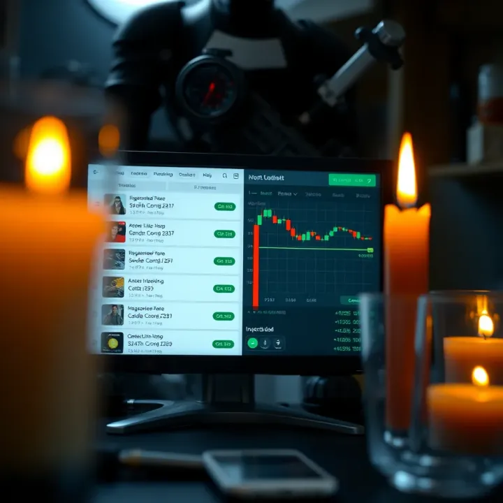 User interface of Candle Mine Bot showing download options and game integration