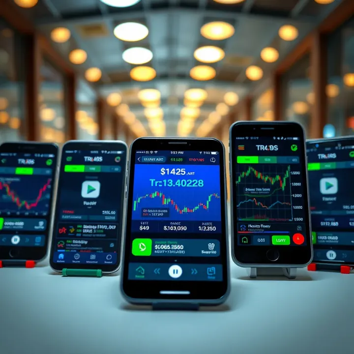 Comparison of popular trading platforms available in Kenya with key features highlighted on smartphone screens