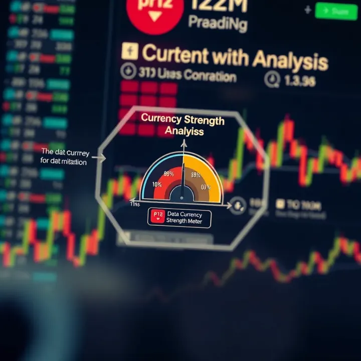 Overview of Data Sources and Analysis in Currency Strength Assessment Diagram illustrating how currency strength data is collected and analyzed for trading decisions