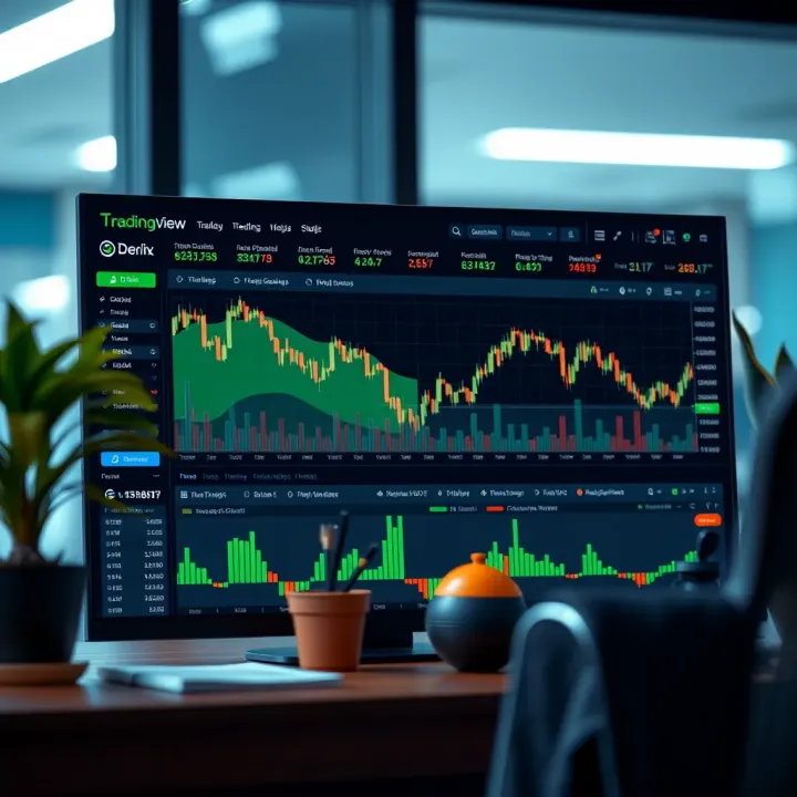Integrating TradingView with Deriv for Advanced Market Insights Deriv platform dashboard integrated with TradingView for enhanced trading decision making