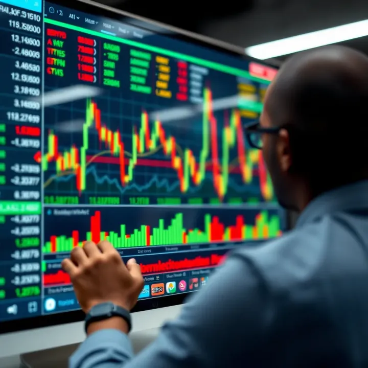 Graph illustrating trading insights and risk management strategies on Deriv X tailored for Kenyan traders