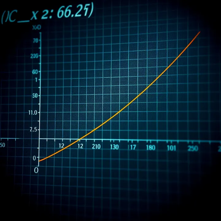 Graph illustrating the derivative of natural logarithm showing curve and tangent line