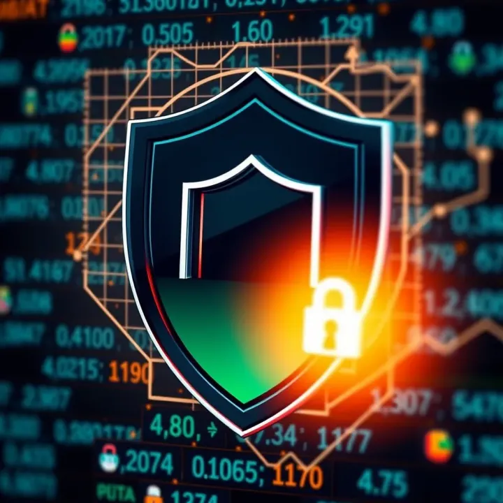 Shield icon representing online security with M-Pesa logo
