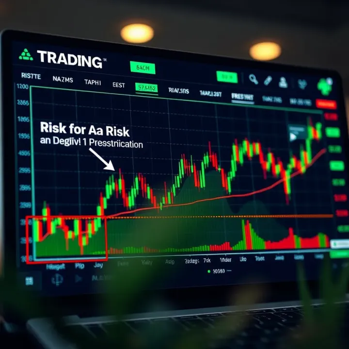 Trading Performance and Risk Management with Deriv Bots Graph of trading performance with annotations on risk management and bot customization