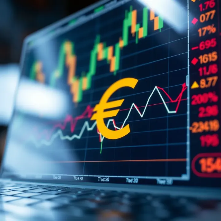 Graph depicting the impact of economic indicators on EUR/USD currency exchange trends