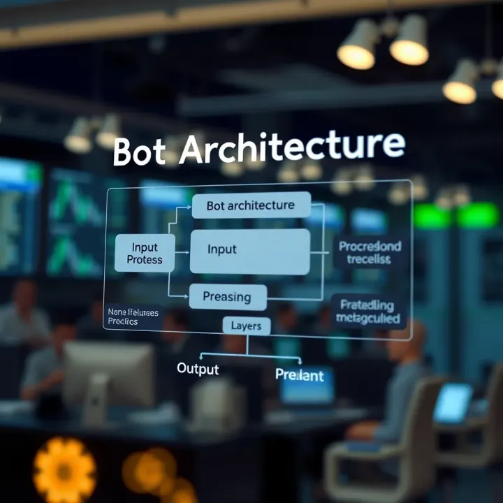 Bot Architecture Overview Diagram showing components of a bot architecture including input, processing, and output layers