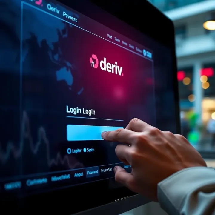User entering credentials on a secure login page of a financial platform