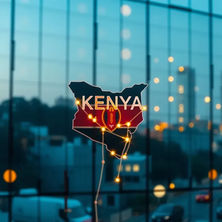 Global Investment Opportunities for Kenyan Investors with Interactive Brokers Map of Kenya highlighting global investment connections with Interactive Brokers platform