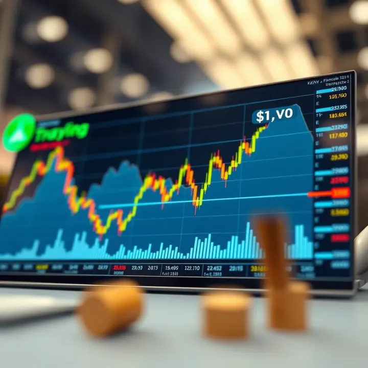 Graph illustrating financial market trends related to binary trading in Kenya