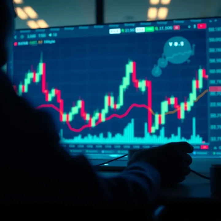 Analyzing Market Trends and Managing Risks in Kenyan Crypto Trading Graph showing market trends and risk indicators in cryptocurrency trading