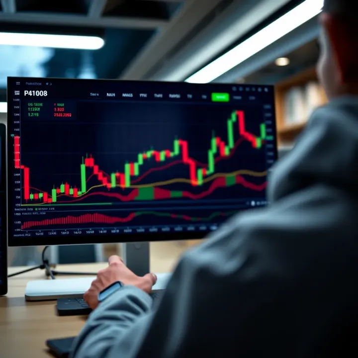 Dashboard of PocketOption platform showing trading charts and options interface