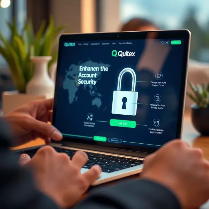 Secure login interface highlighting account protection features on a digital device