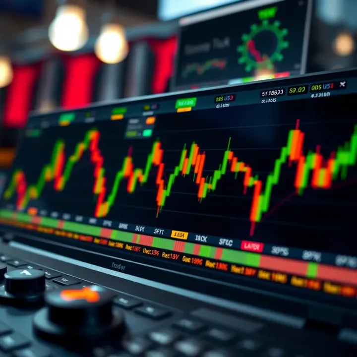 Technical indicators and data visualization for forex trading decisions