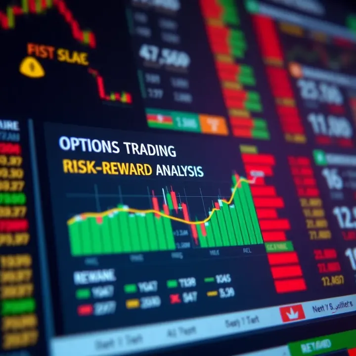 Chart showing option trading strategies applied in the Kenyan stock market with risk and reward comparison