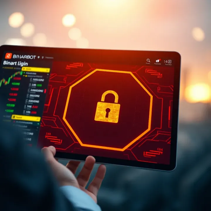 Visual representation of cybersecurity measures protecting online trading accounts