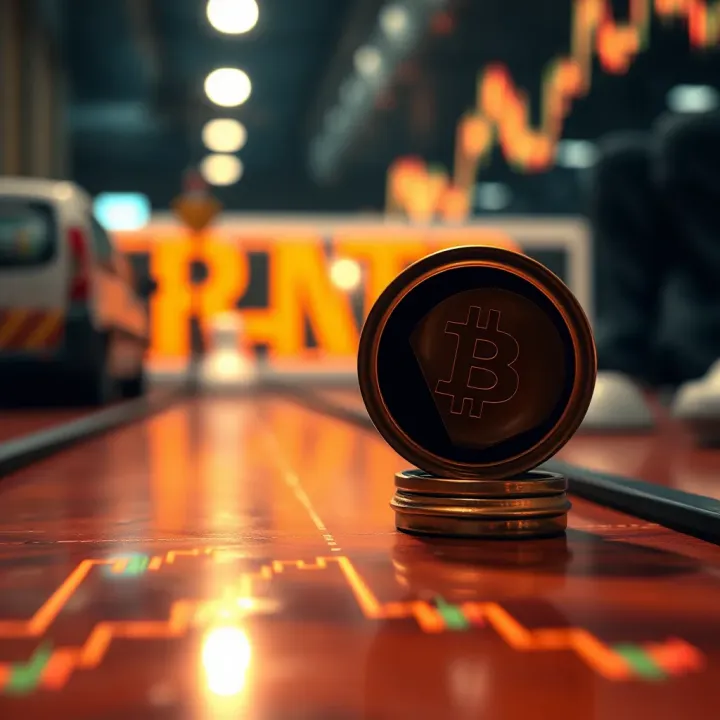 A conceptual graphic depicting risk management and strategic decision-making in binary options trading