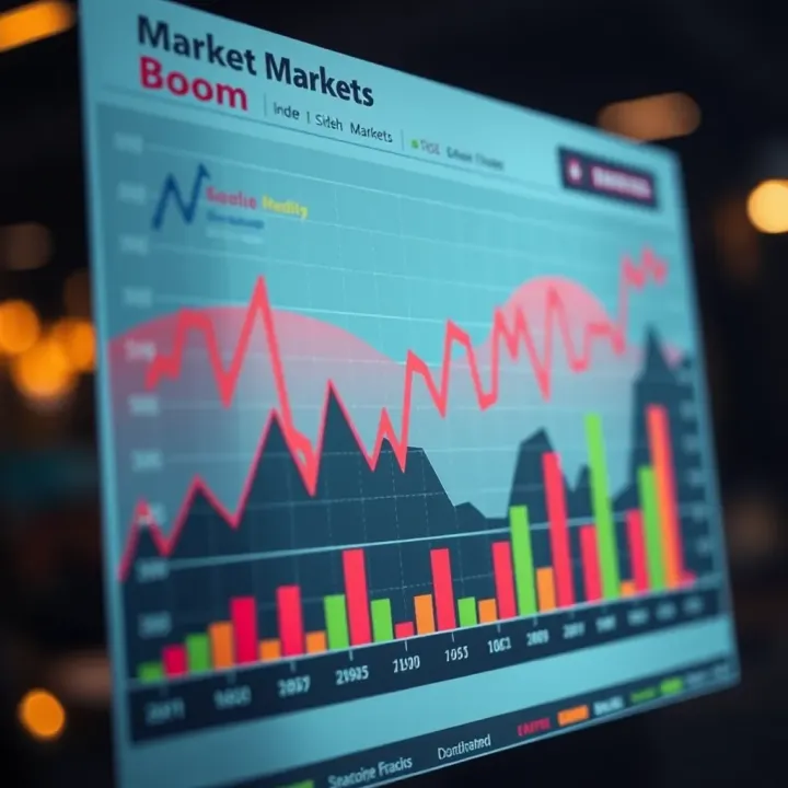 Chart illustrating the rising and falling trends in financial markets relevant to Kenyan investors